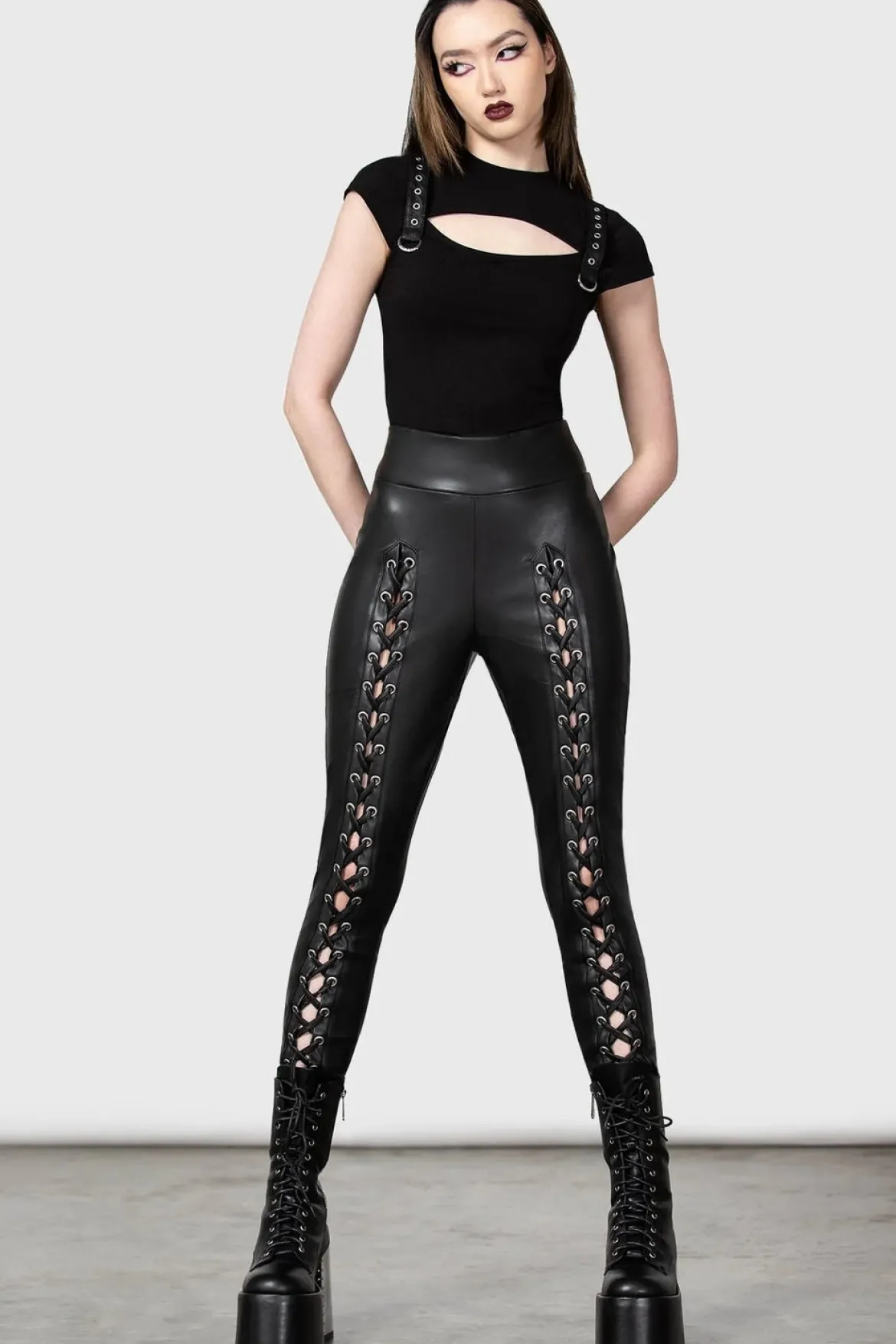 Killstar Laced For Days - Keinonahkaleggingsit