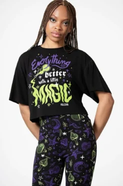 Killstar Magic Chill - Crop T-paita