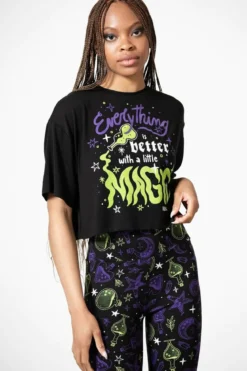 Killstar Magic Chill - Crop T-paita