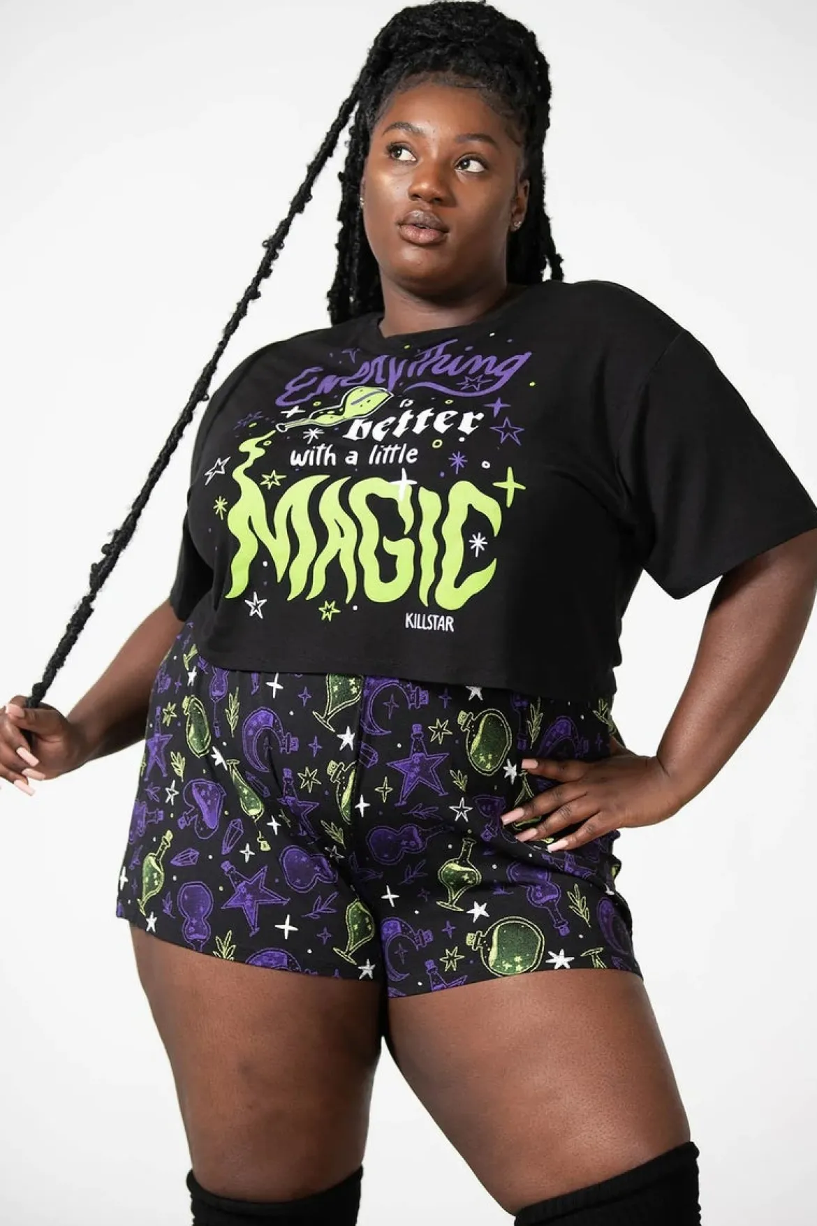 Killstar Magic Chill - Crop T-paita