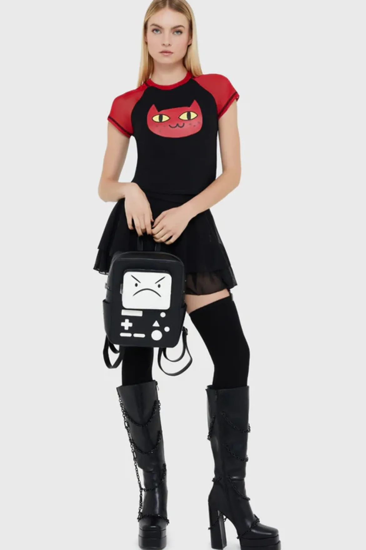 Killstar Marceline Kitty - Crop T-paita