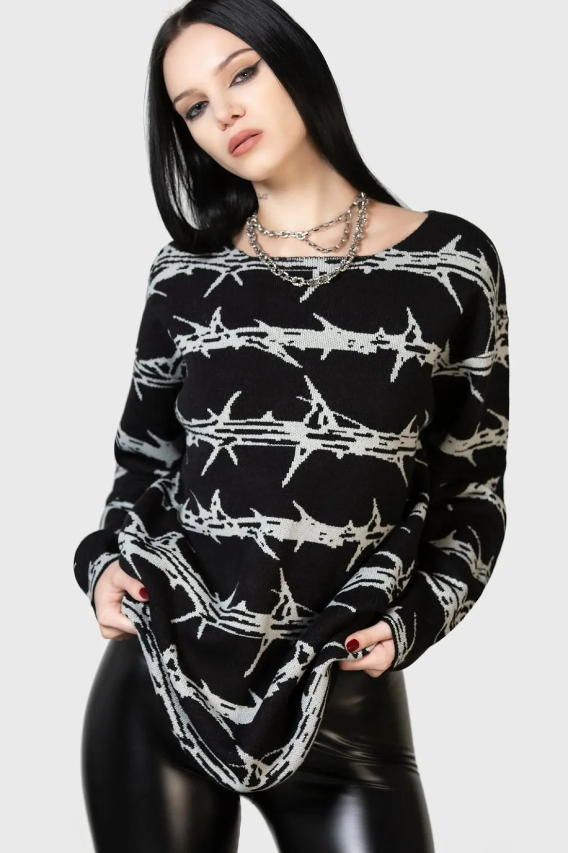 Killstar Prickled Contention - Neule, unisex