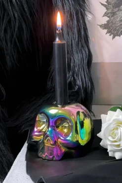 Killstar Rainbow Skulls - Kynttilänjalka