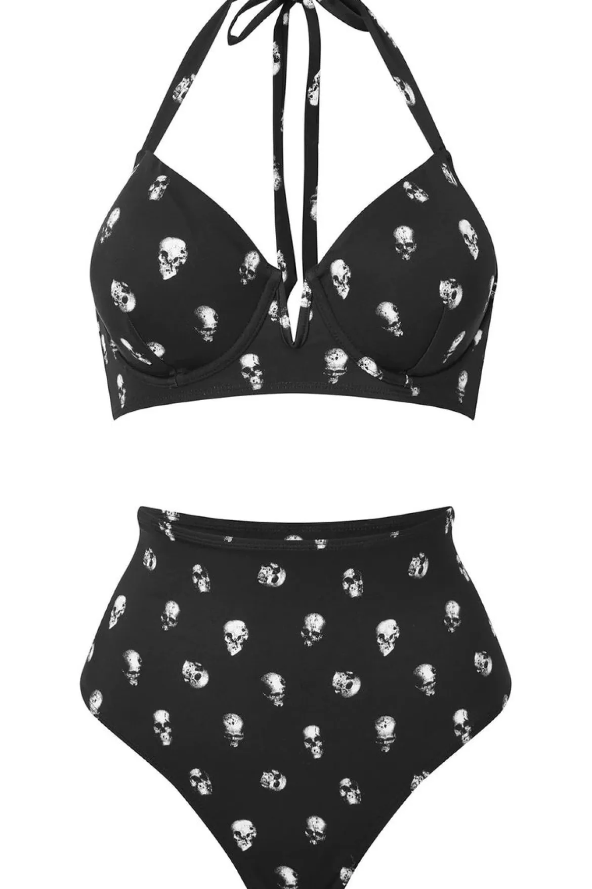 Killstar Skulls - 2-osainen bikini Uimapuku