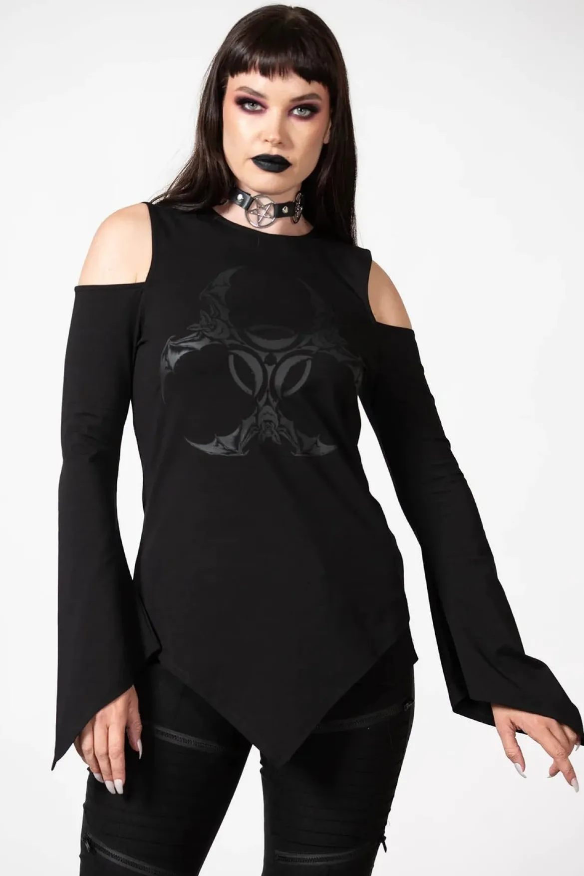 Killstar Voxy - Cold shoulder paita