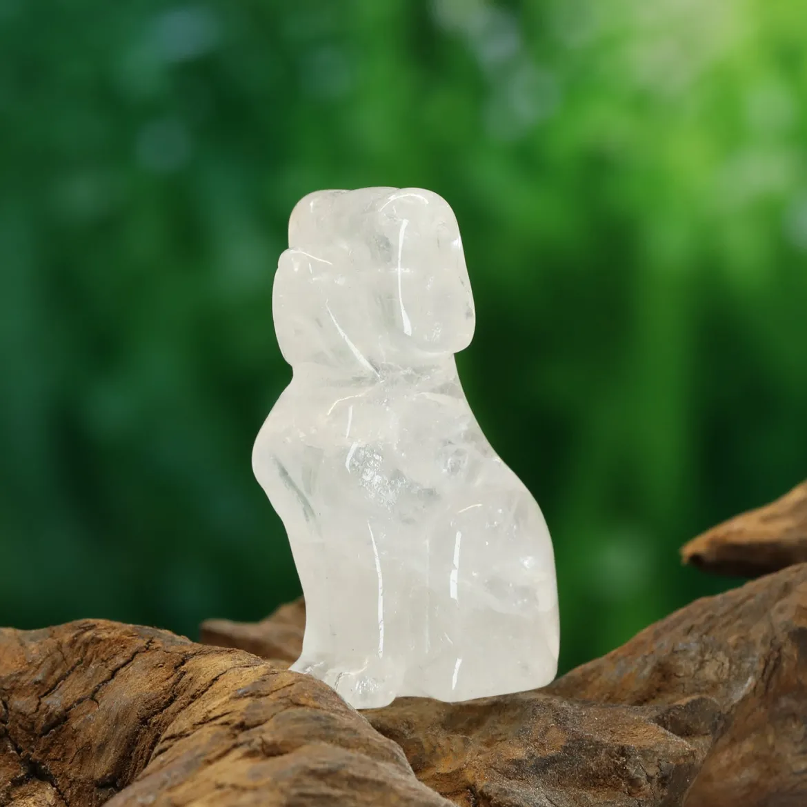 Kirkas kvartsi - Koira 5 cm