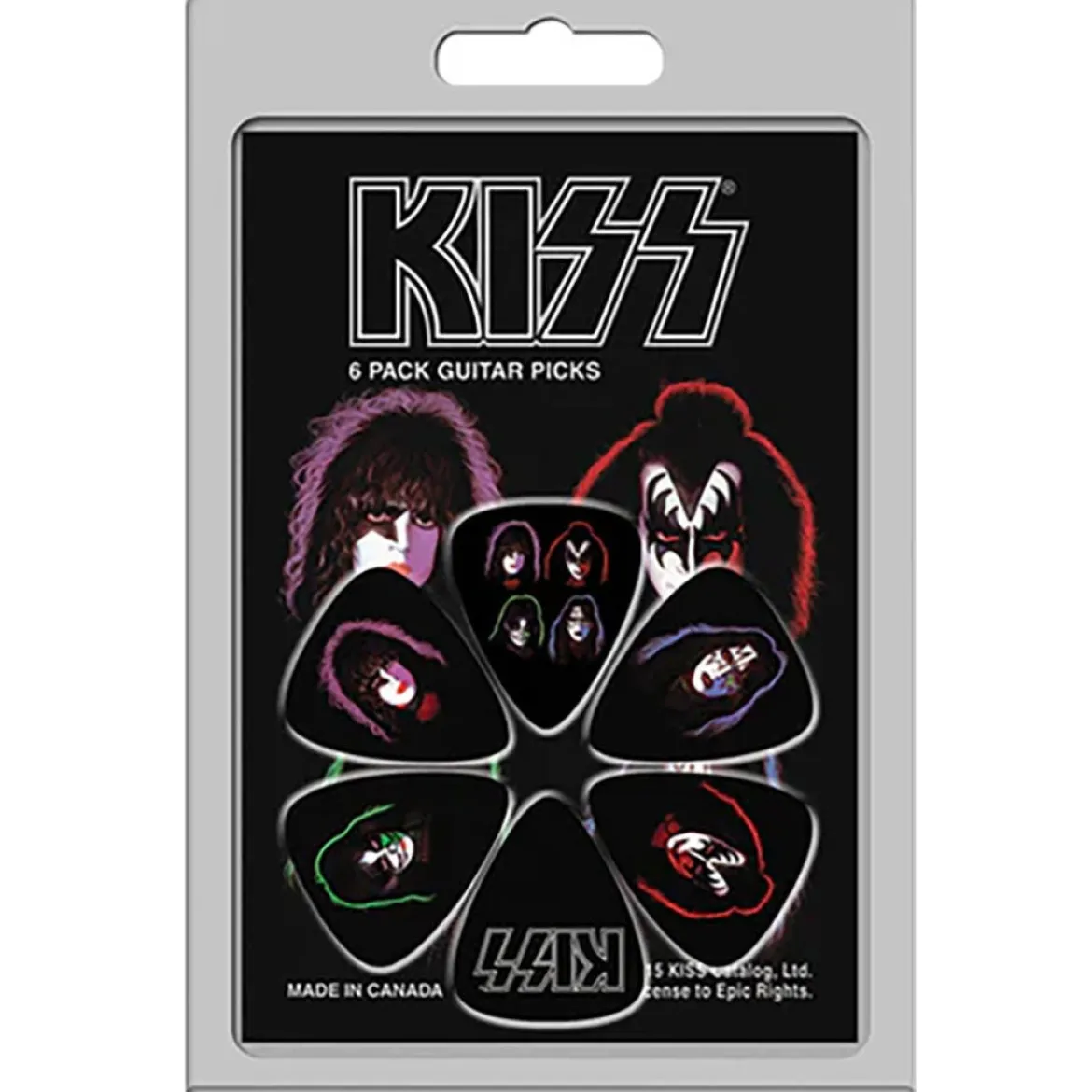 KISS: Faces Covers - Plektrasetti 6kpl