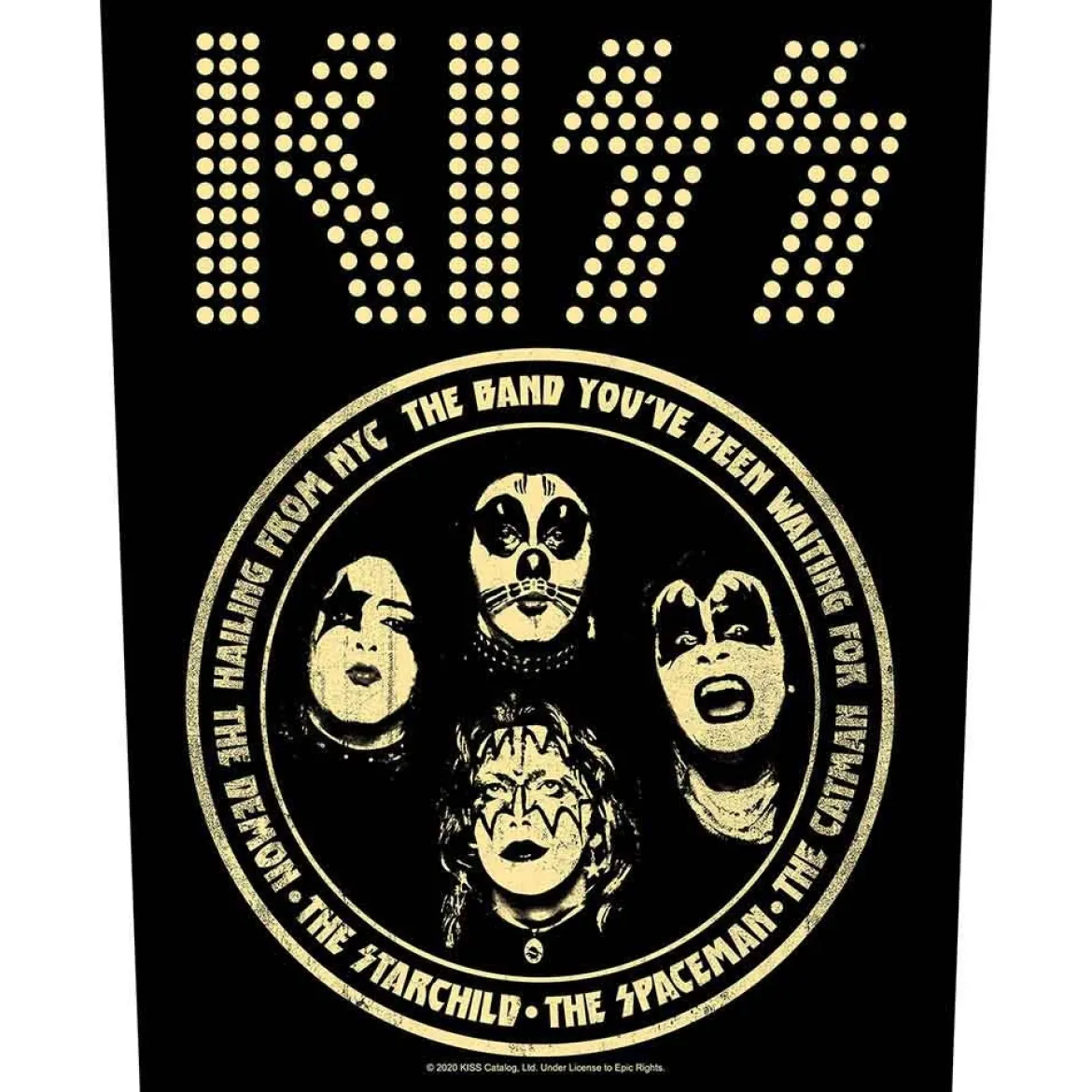 Kiss Hailing From NYC - Kangasmerkki, selkä