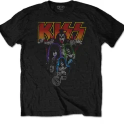 Kiss Neon band - T-paita