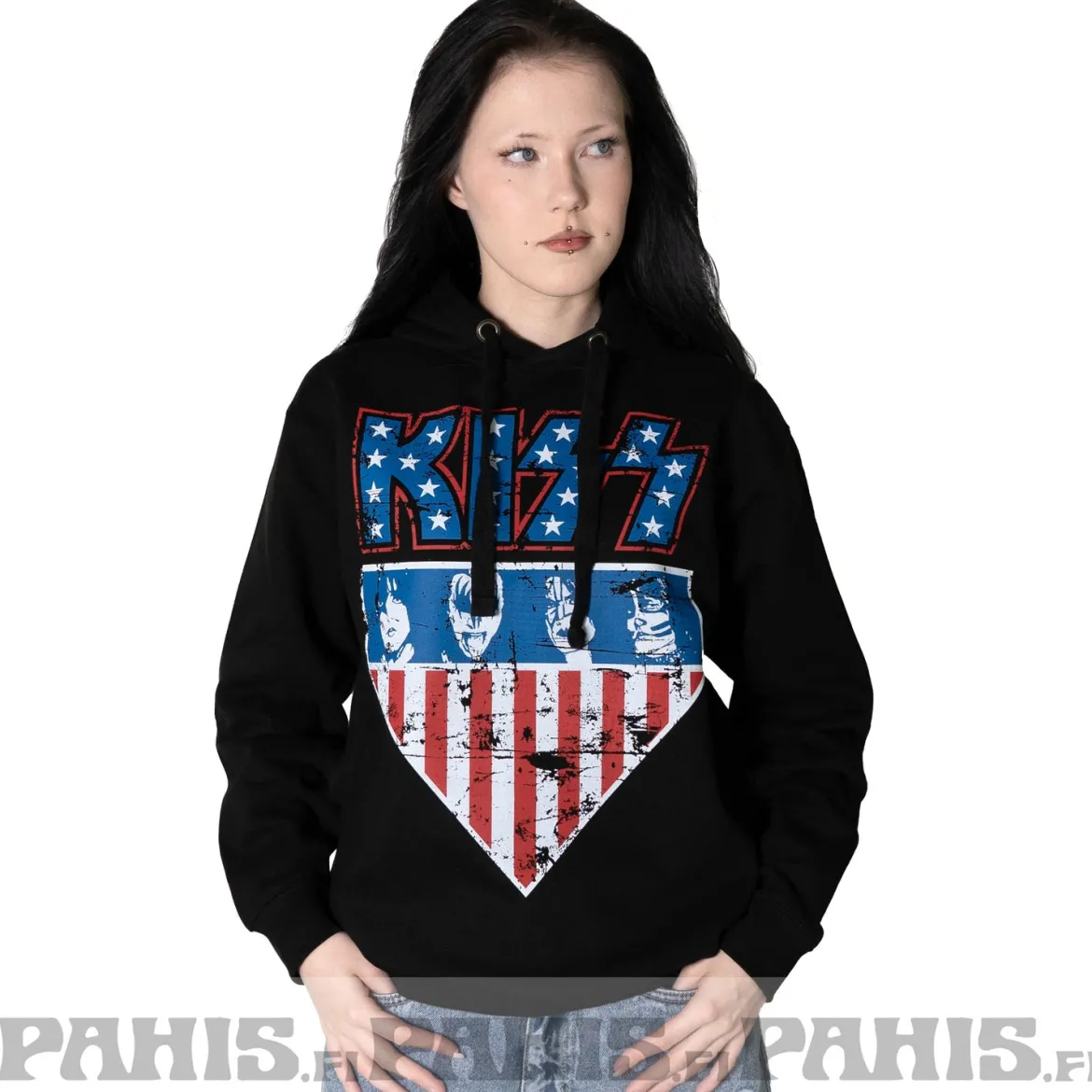 KISS: Stars & Stripes - Huppari, musta
