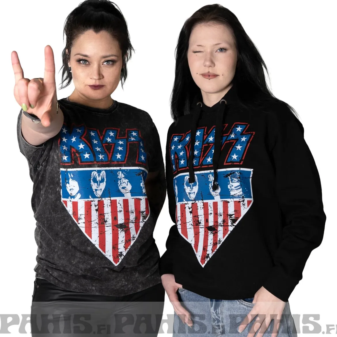 KISS: Stars & Stripes - Huppari, musta