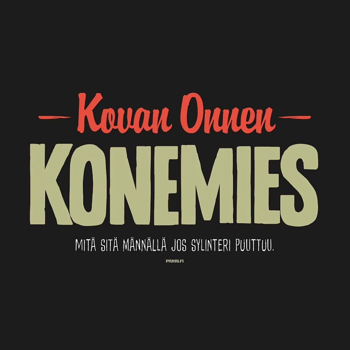 Konemies - kangaskassi