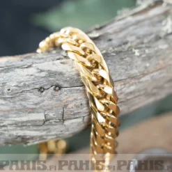 Kullanvärinen teräsranneketju 13 mm, 21 cm