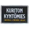 Kuriton kyntömies - haalarimerkki