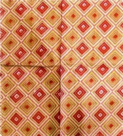 Kuviollinen puuvilla huivi - Red squares