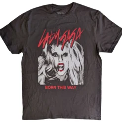 Lady Gaga: Born This Way - T-paita (Charcoal)