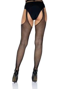 Leg Avenue Fishnet Suspender Pantyhose - Sukat
