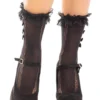 Leg Avenue Ruffle and bow - Nilkkasukat, musta