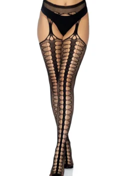 Leg Avenue Scale Net Suspender - Sukat