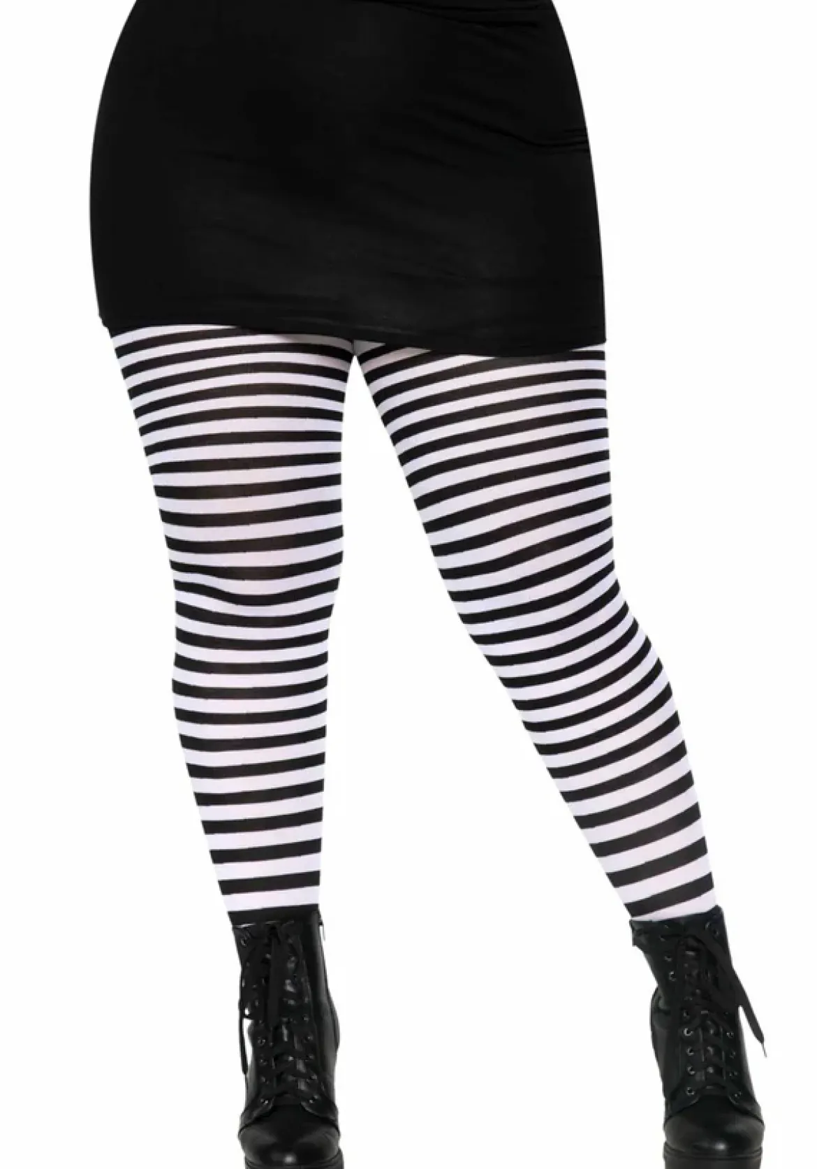 Leg Avenue Striped Nylon Plus size - Sukkahousut