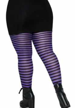 Leg Avenue Striped Nylon Plus size - Sukkahousut