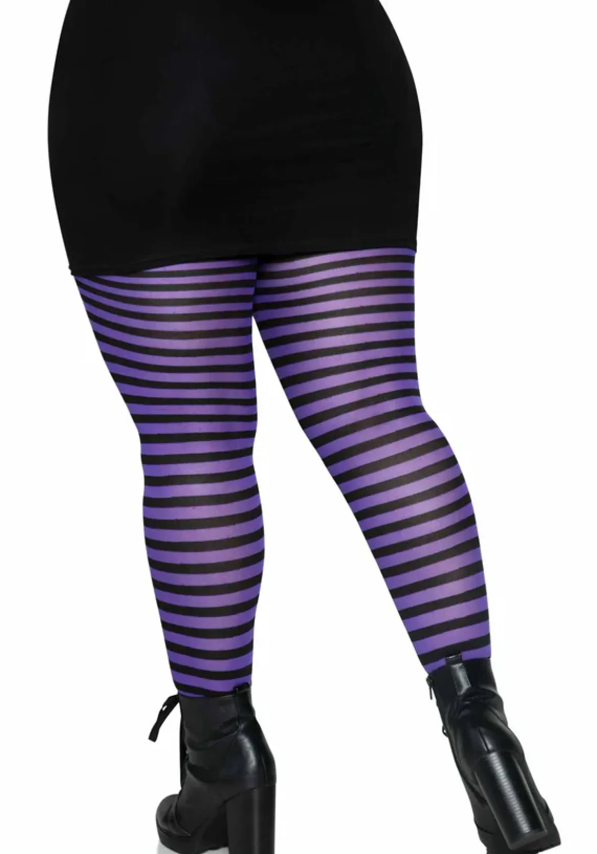 Leg Avenue Striped Nylon Plus size - Sukkahousut