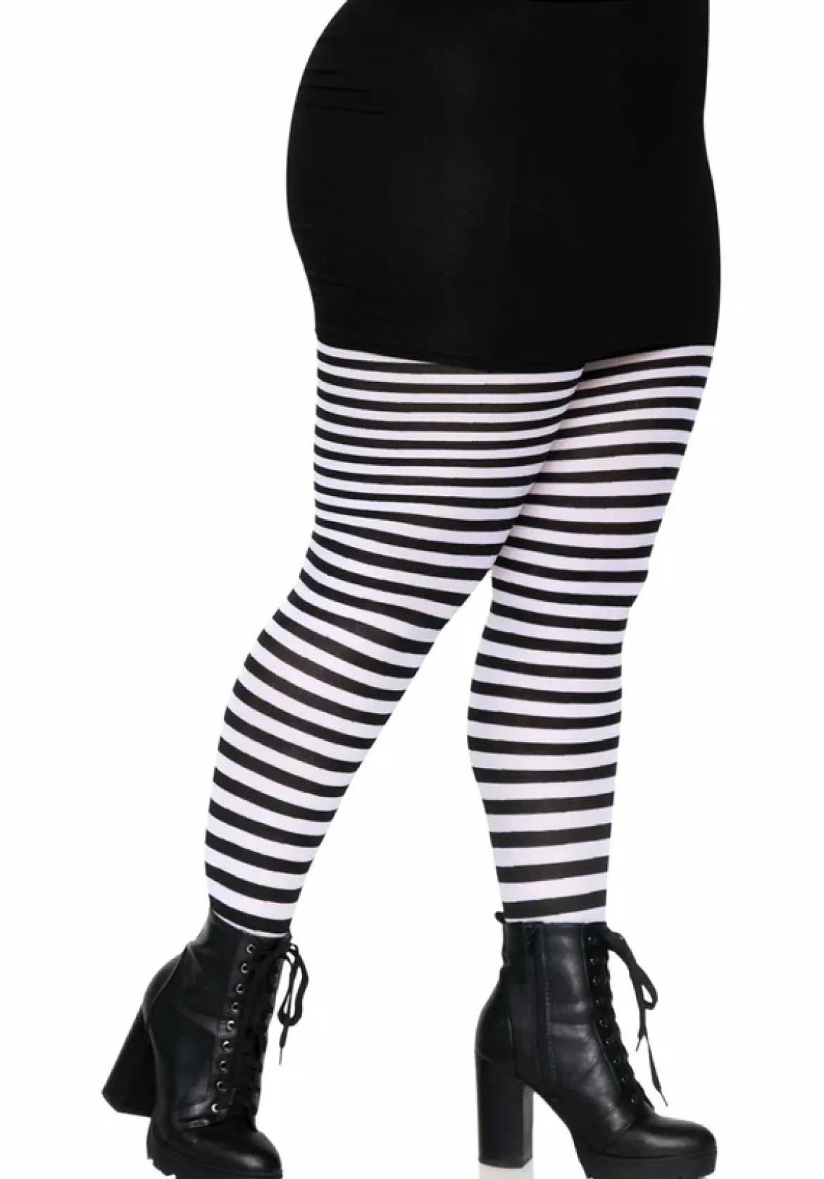 Leg Avenue Striped Nylon Plus size - Sukkahousut