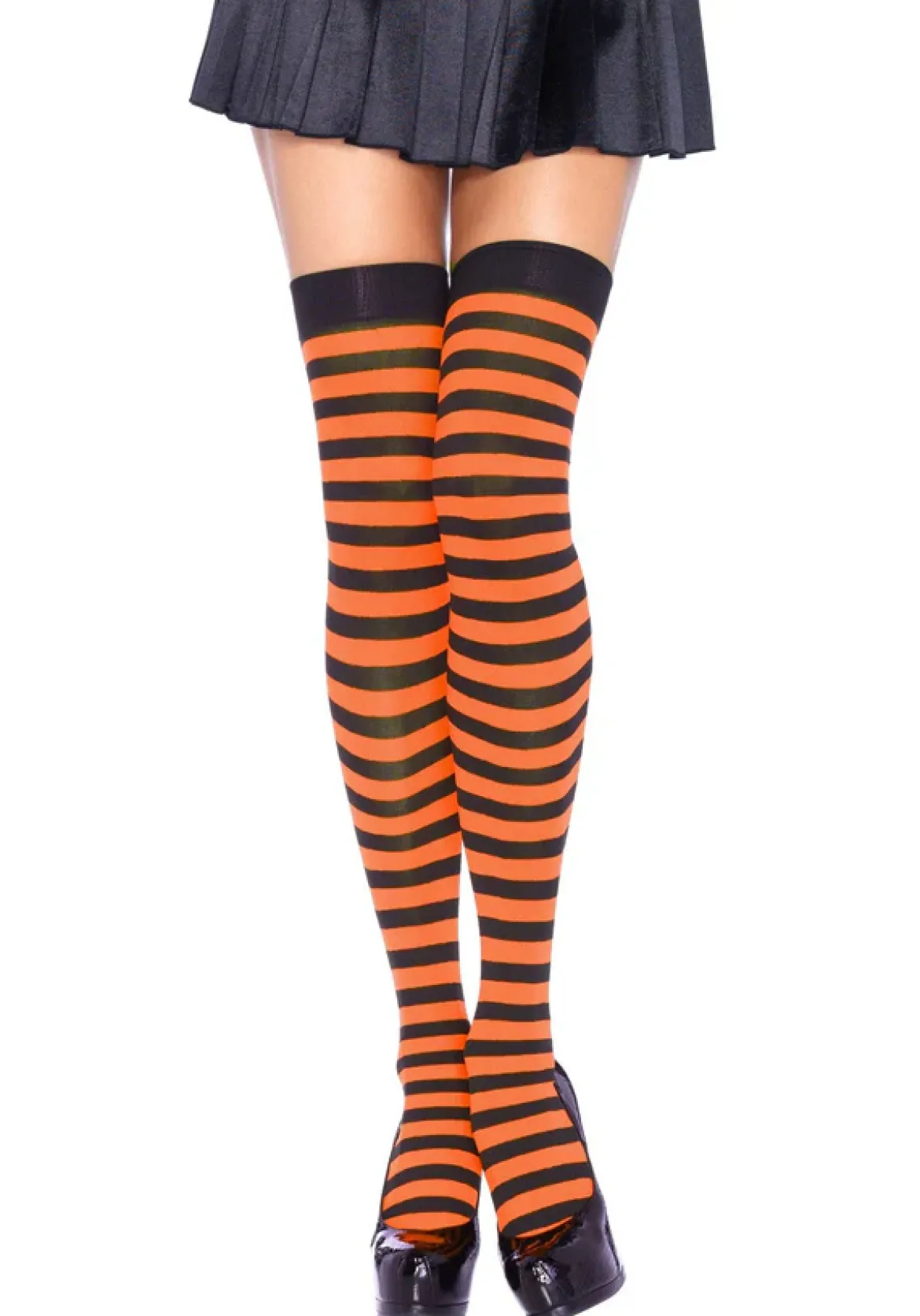 Leg Avenue Striped Nylon - Thigh high sukat, eri värejä
