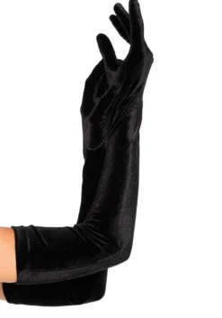 Leg Avenue Velvet Opera Length - Samettihansikkaat