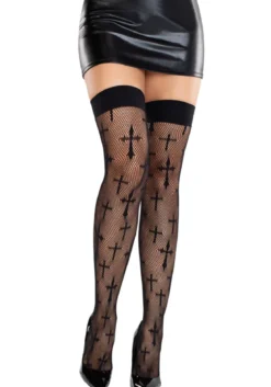 Leg Avenue Worship me cross net - Sukat