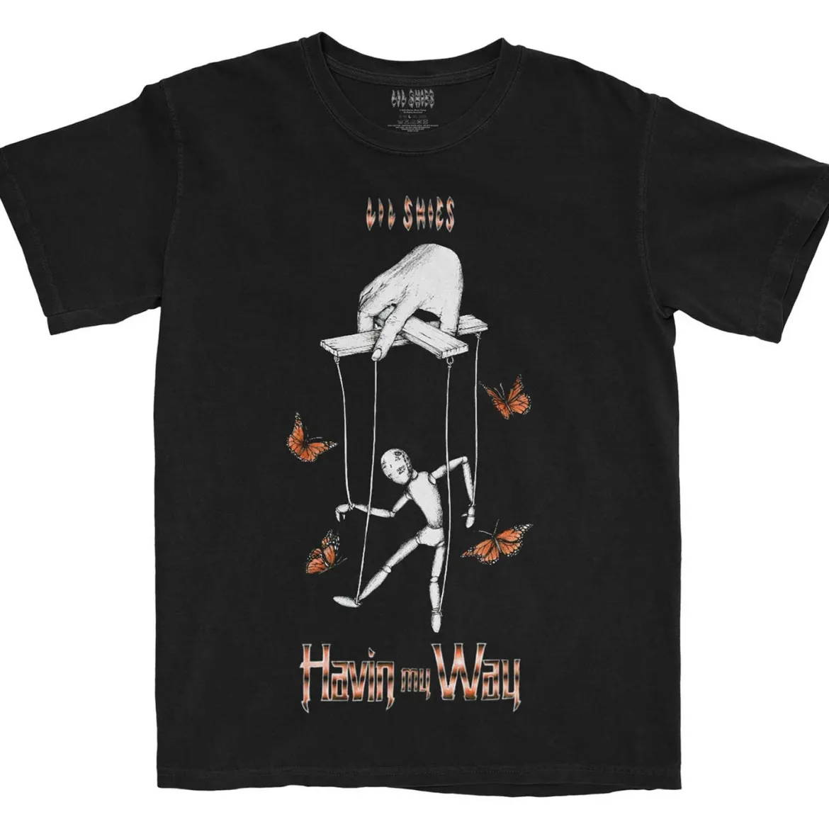 Lil Skies Butterfly Puppet - T-paita