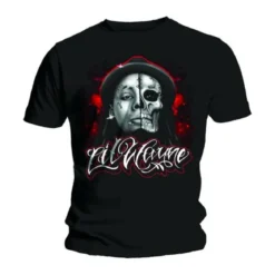 Lil Wayne Skull Sketch - T-paita
