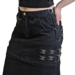 Long Gothic Skirt Skulls & Rings - hame