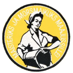 Maajussille maisteri - haalarimerkki
