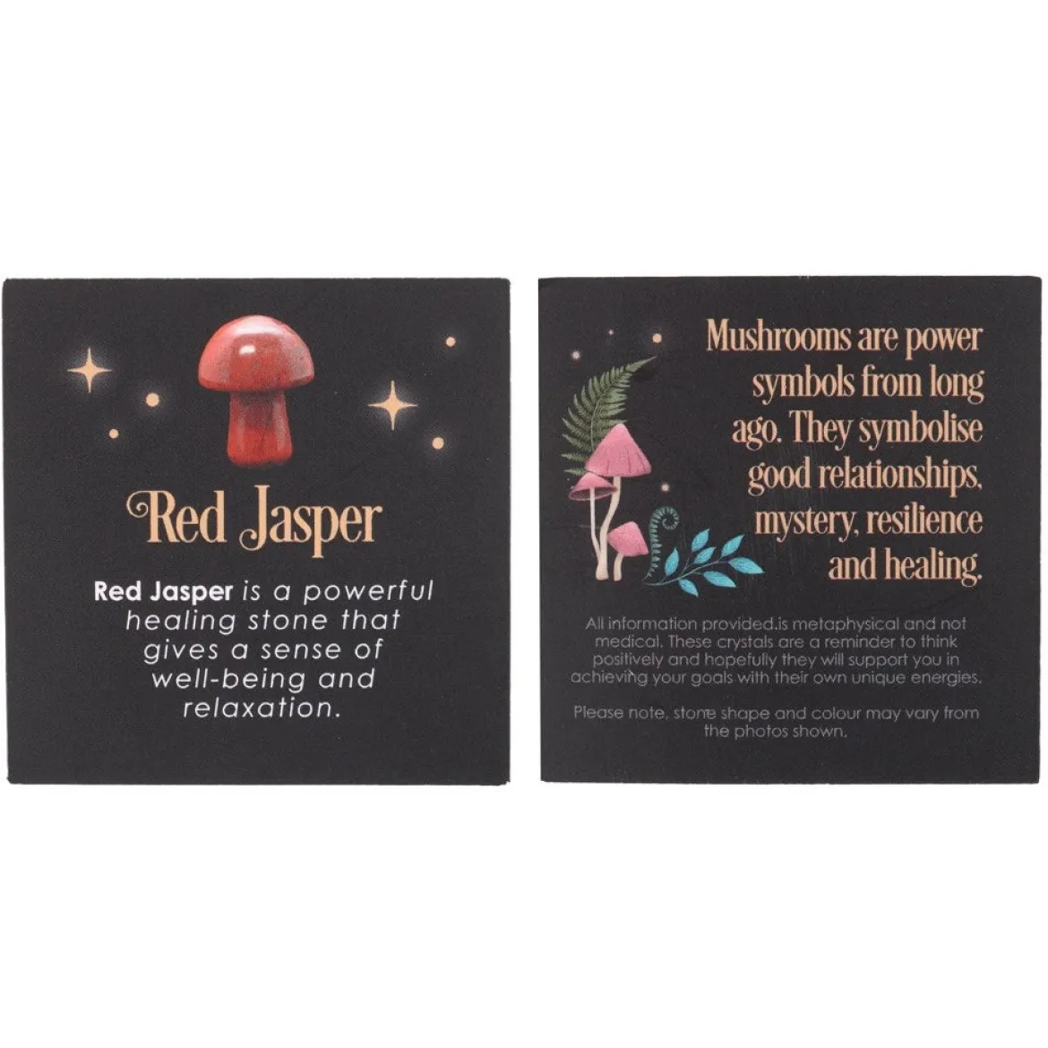 Magical Red Jasper Crystal Mushroom