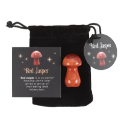 Magical Red Jasper Crystal Mushroom