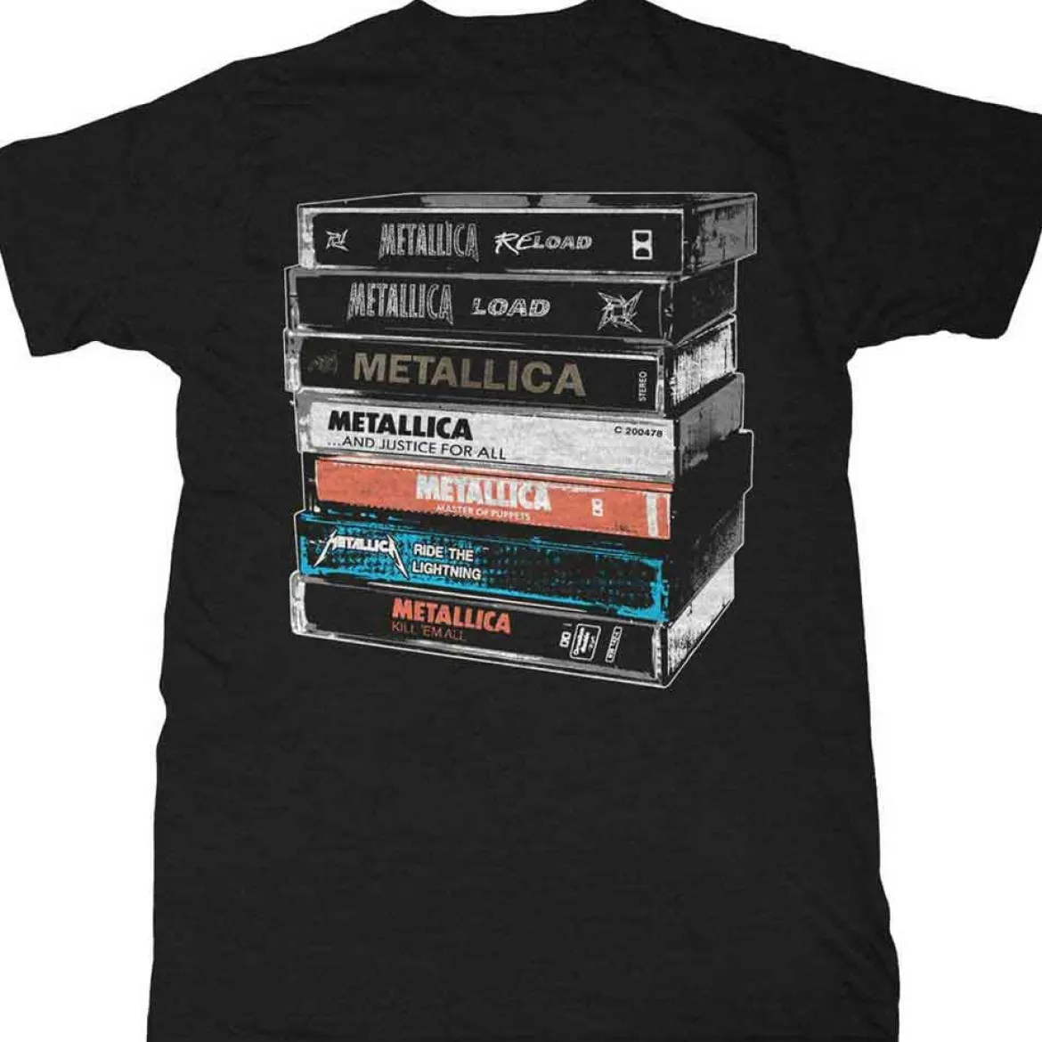 Metallica Cassette - T-paita