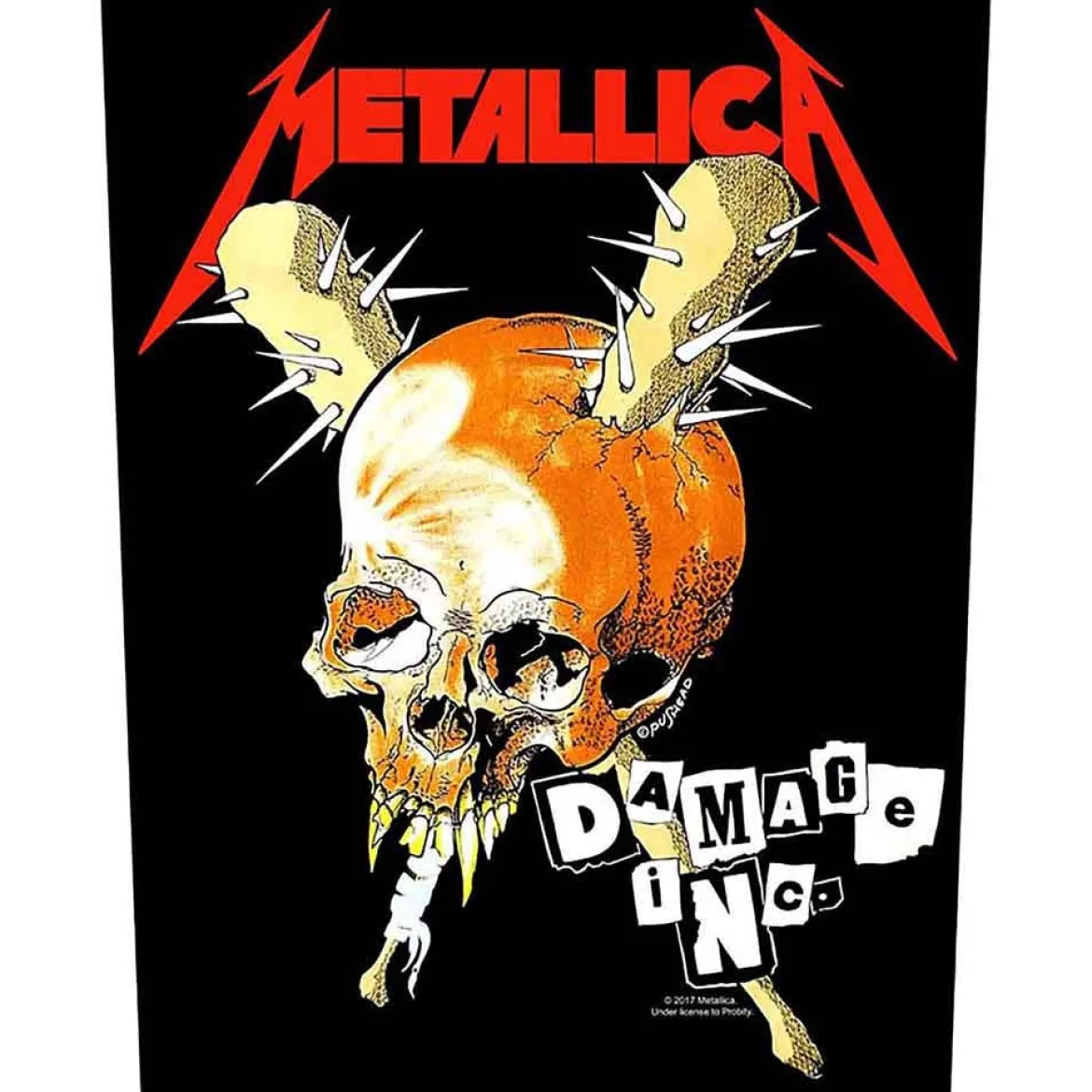 Metallica Damage Inc - Kangasmerkki, selkä