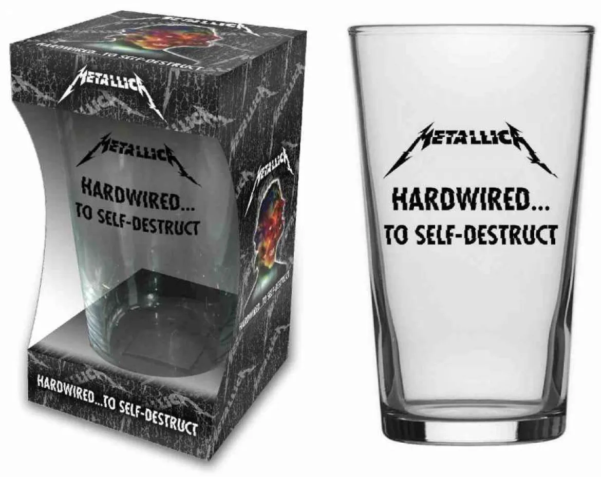Metallica Hardwired - Juomalasi
