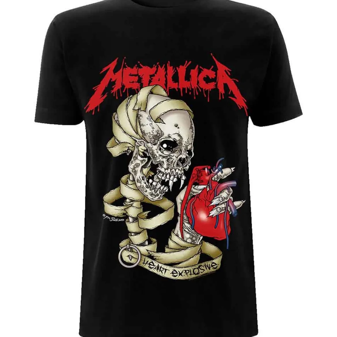Metallica Heart Explosive - T-paita