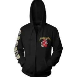 Metallica Heart explosive - Unisex vetoketjuhuppari