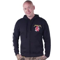 Metallica Heart explosive - Unisex vetoketjuhuppari