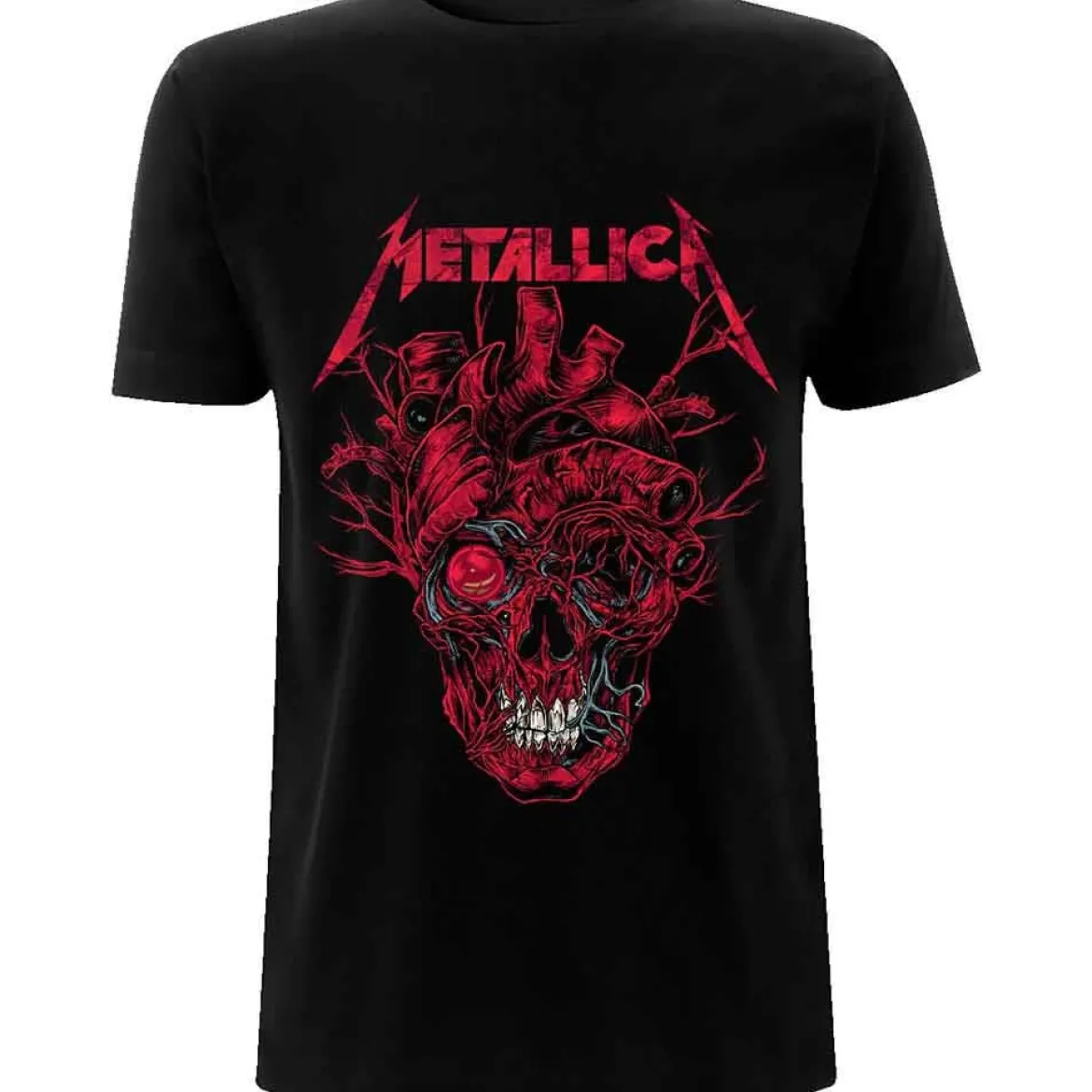 Metallica Heart Skull - T-paita
