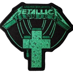 Metallica: Master of puppets green cross - Kangasmerkki