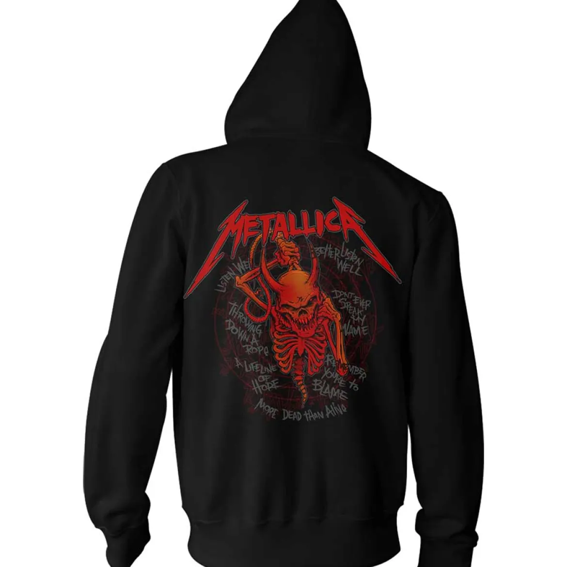 Metallica Skull Screaming Red - Huppari
