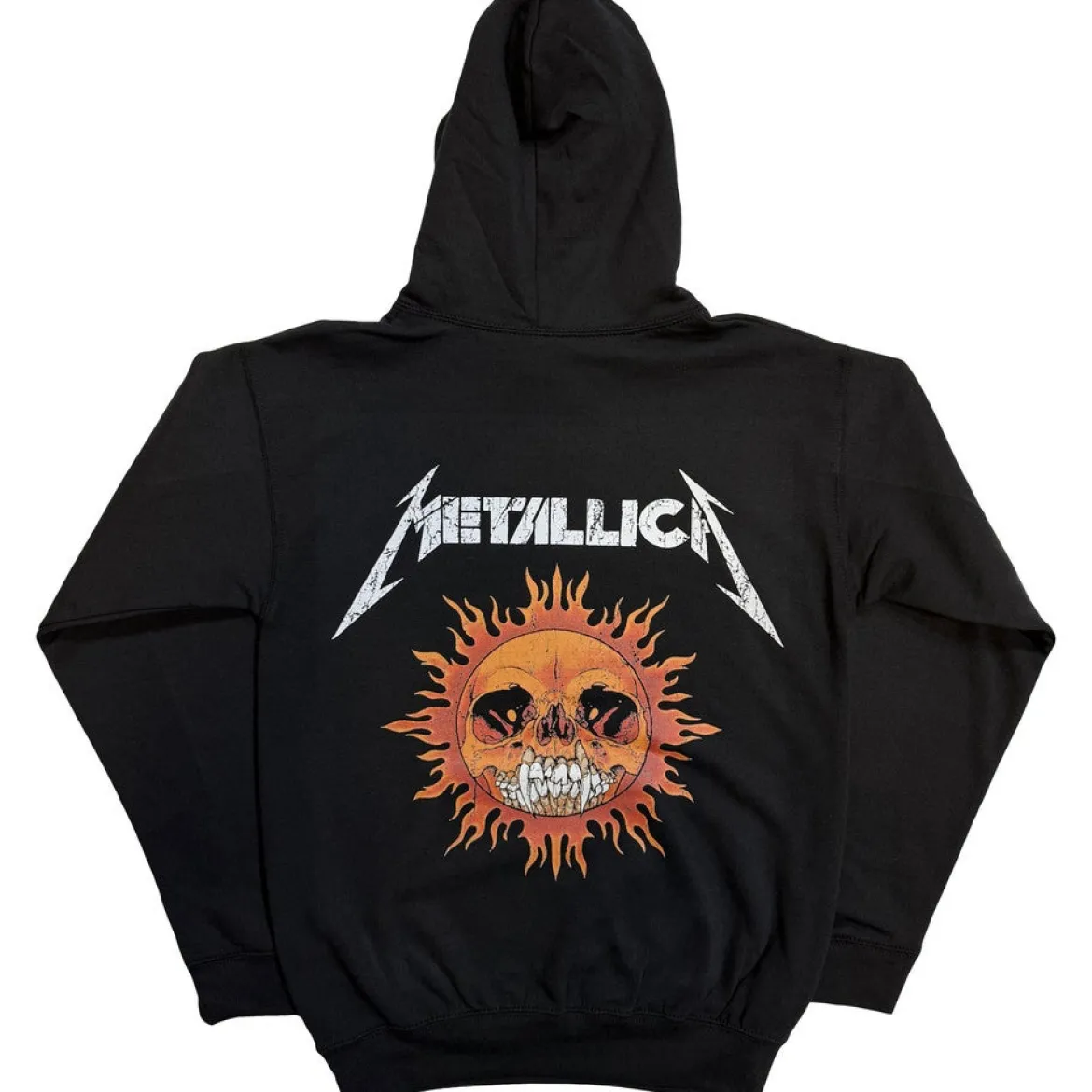 Metallica: Worn Pushead Flaming Skull - Huppari