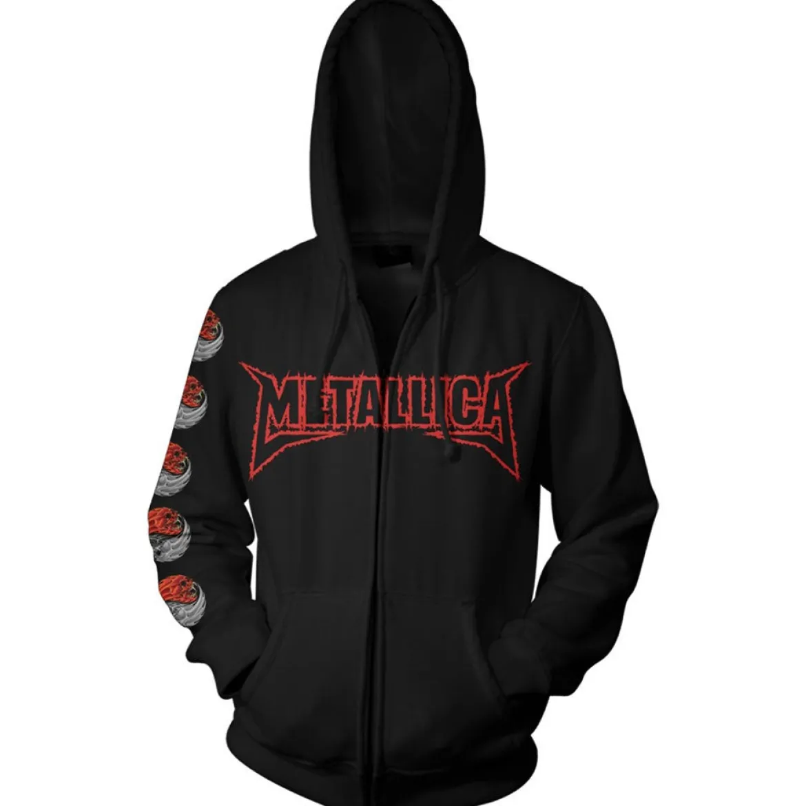 Metallica Ying Yang - Unisex vetoketjuhuppari