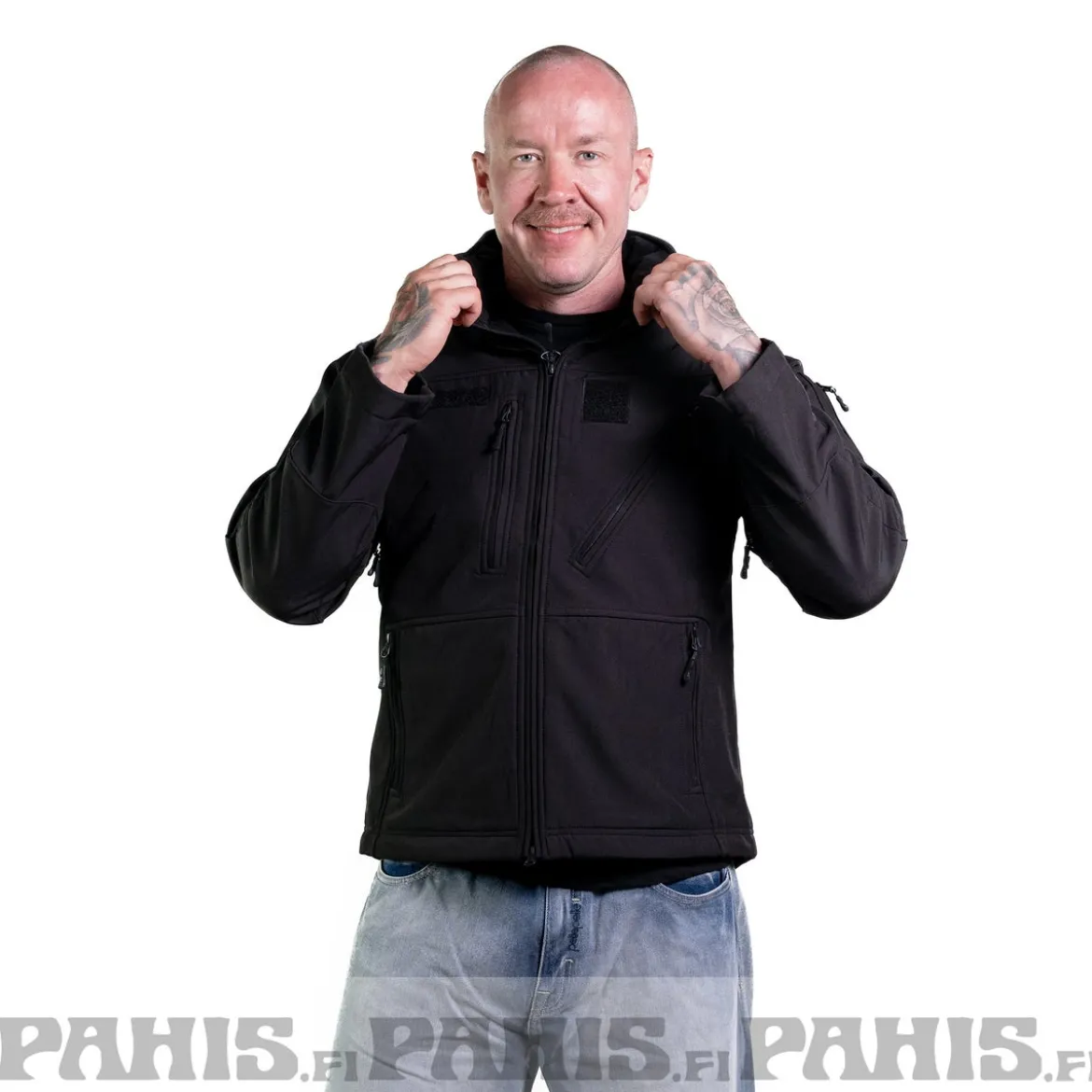 Mil-Tec SCU 14 - Softshell takki, musta