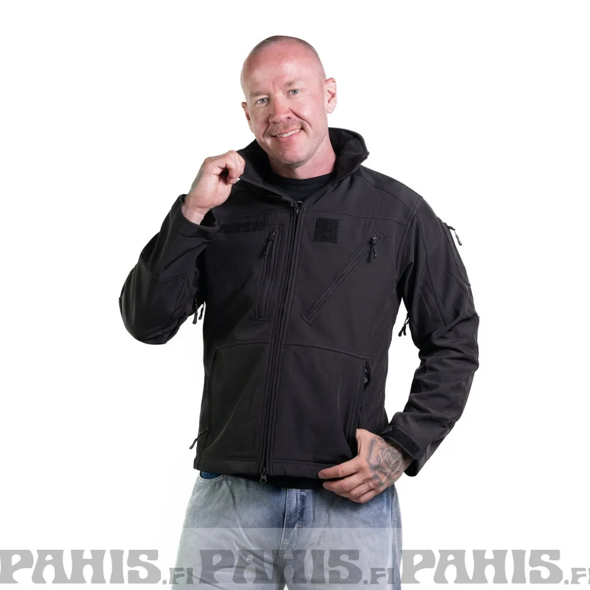 Mil-Tec SCU 14 - Softshell takki, musta