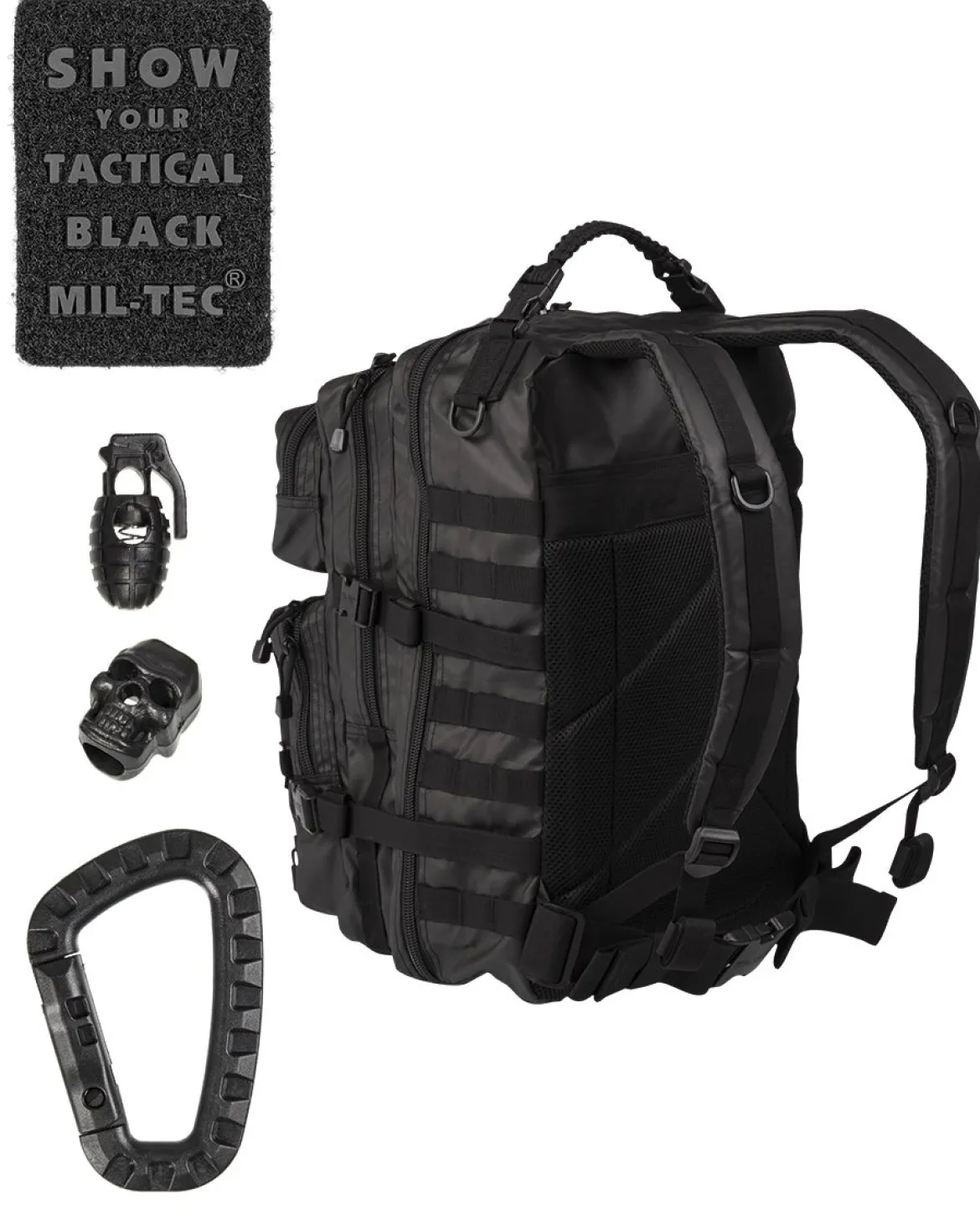 Mil-Tec Tactical US Assault Large - reppu, musta